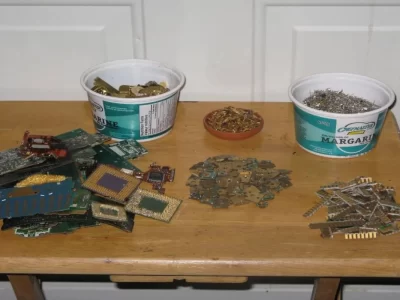 استخراج طلا از برد های الکترونیکی : آموزش گام به گام