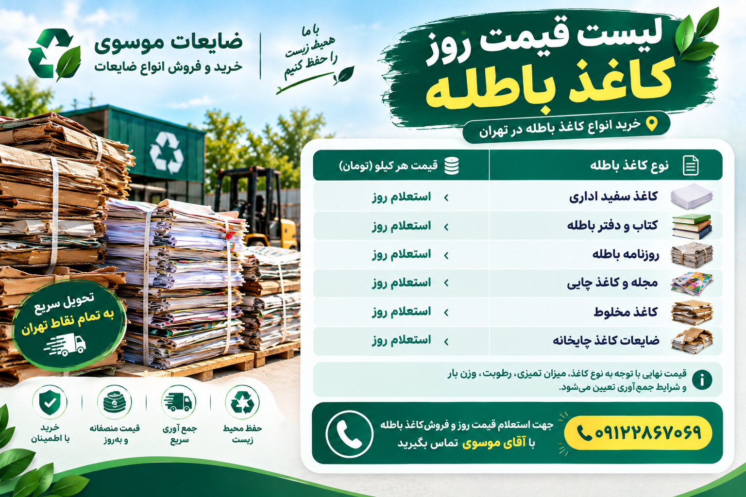 قیمت کاغذ باطله