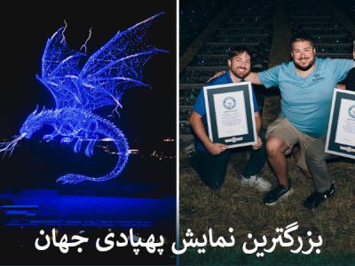 بزرگترین نمایش پهپادی جهان